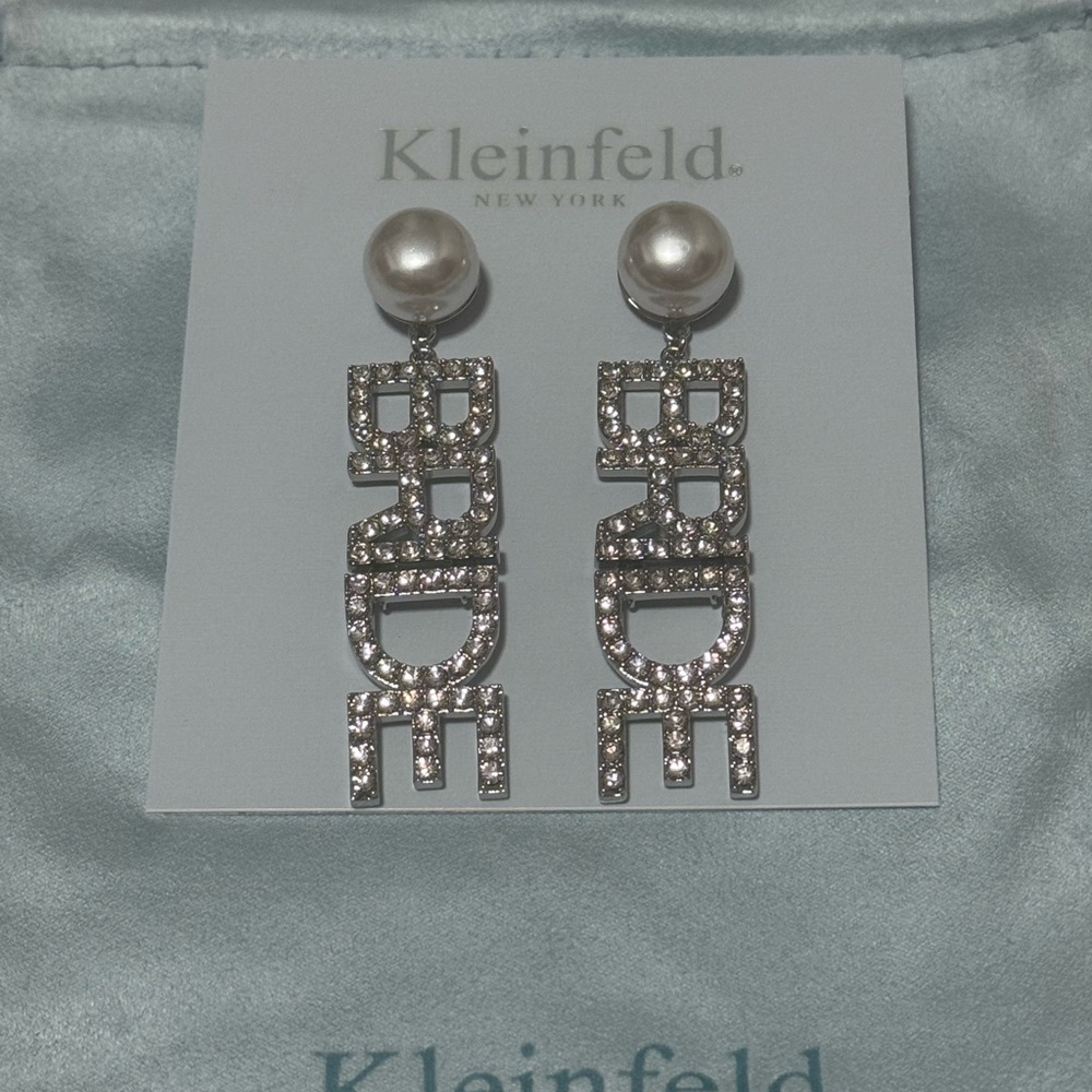 HP!! NWT Kleinfeld Pavé BRIDE Statement Drop Earrings - Picture 5 of 6